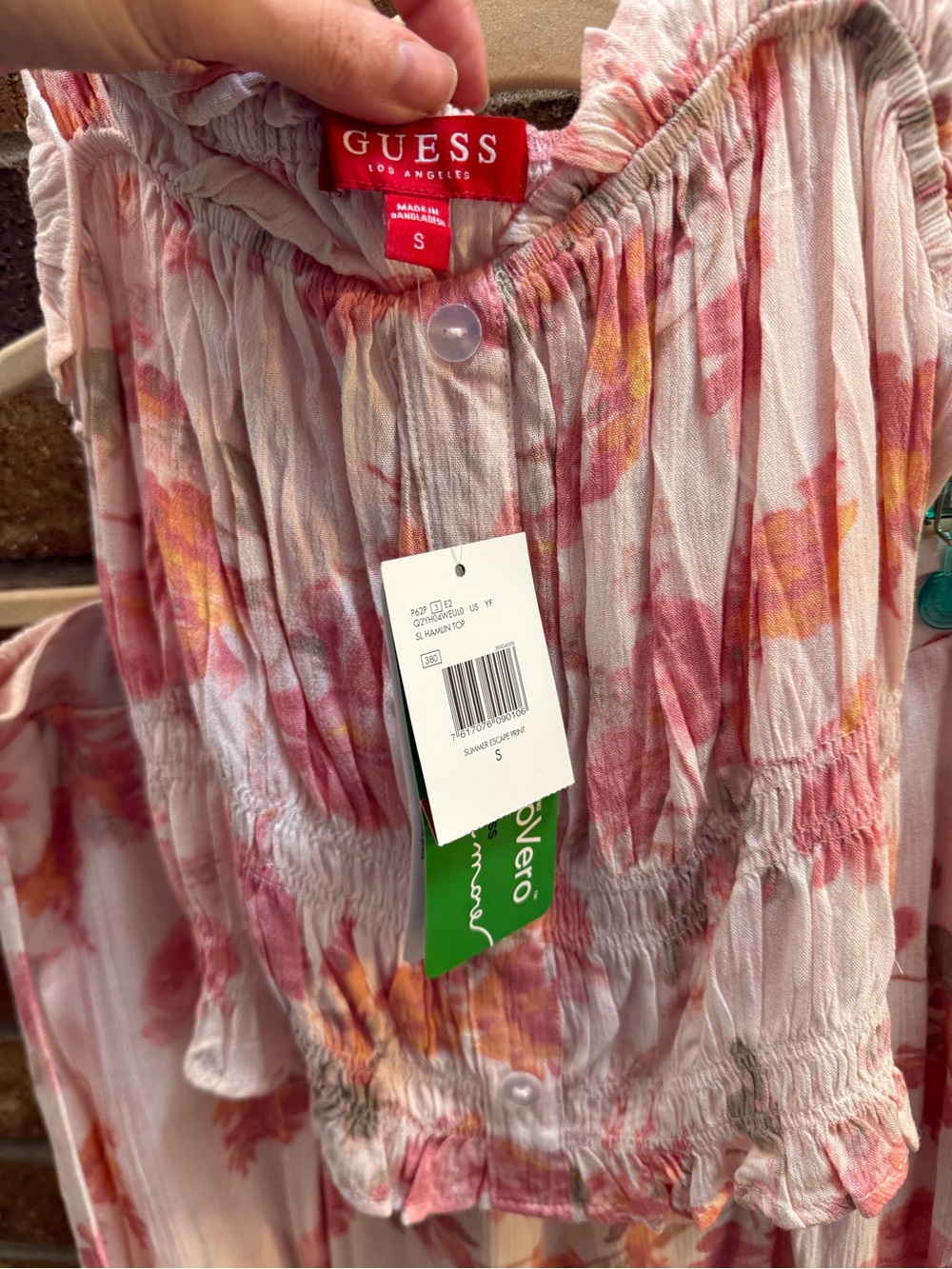 Guess Pink Floral White Matching Set - Picture 4 of 6